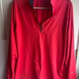 Nike Bright Red Quarter-Zip Pullover
